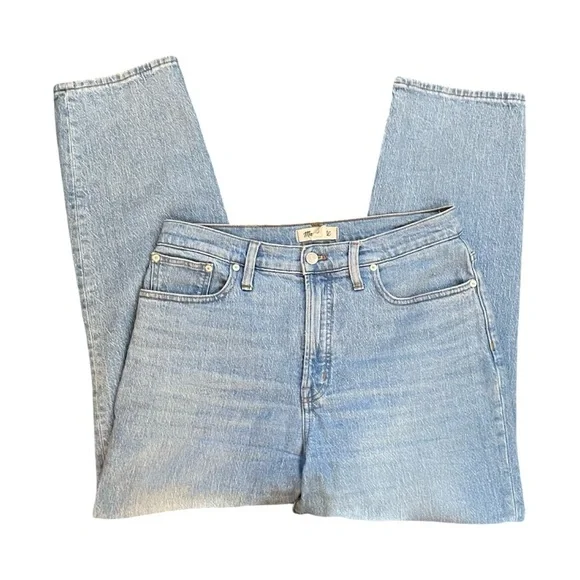 Madewell The Perfect Vintage Straight High Rise Light Medium Blue Wash Size 29 - Picture 6 of 16